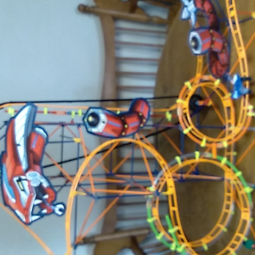 K'NEX  Thrill Rides Mecha Strike Roller Coaster Building Set